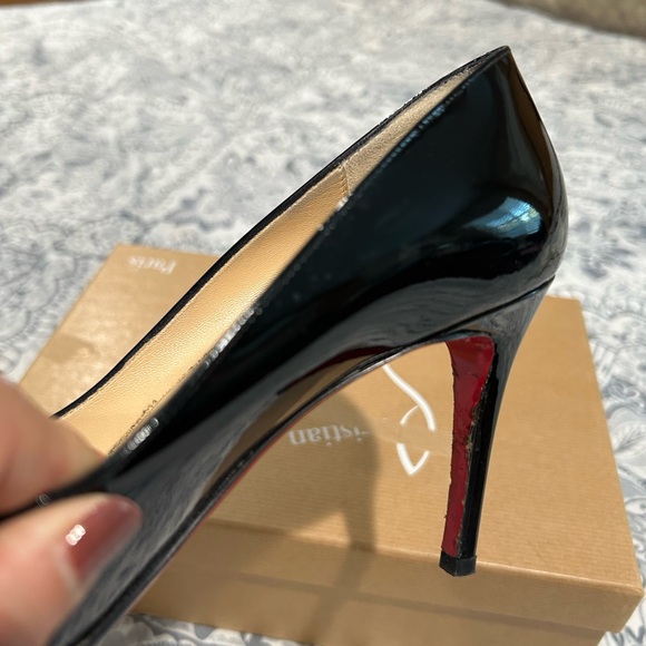 Christian Louboutin Glossy Black Heels - Picture 8 of 11